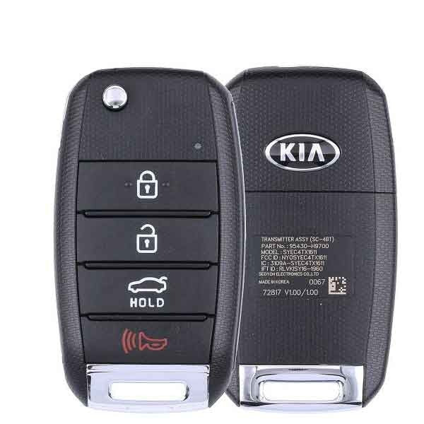2018-2021 Kia Rio Remote Flip Key 4B Trunk / PN: 95430-H9700 / NYOSYEC4TX1611 / SC 4BT / OEM REFURB 2018-2021 Kia Rio Remote Flip Key 4B Trunk / PN: 95430-H9700 / NYOSYEC4TX1611 / SC 4BT / OEM REFURB